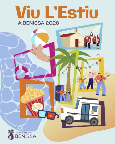 Cartel de la programación de verano «Viu l’Estiu a Benissa 2026»