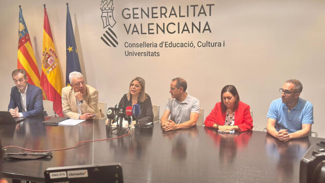 Imagen: Conselleria de Educación en una rueda de prensa