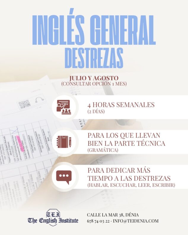 Imagen: Cursos de destrezas en inglés general