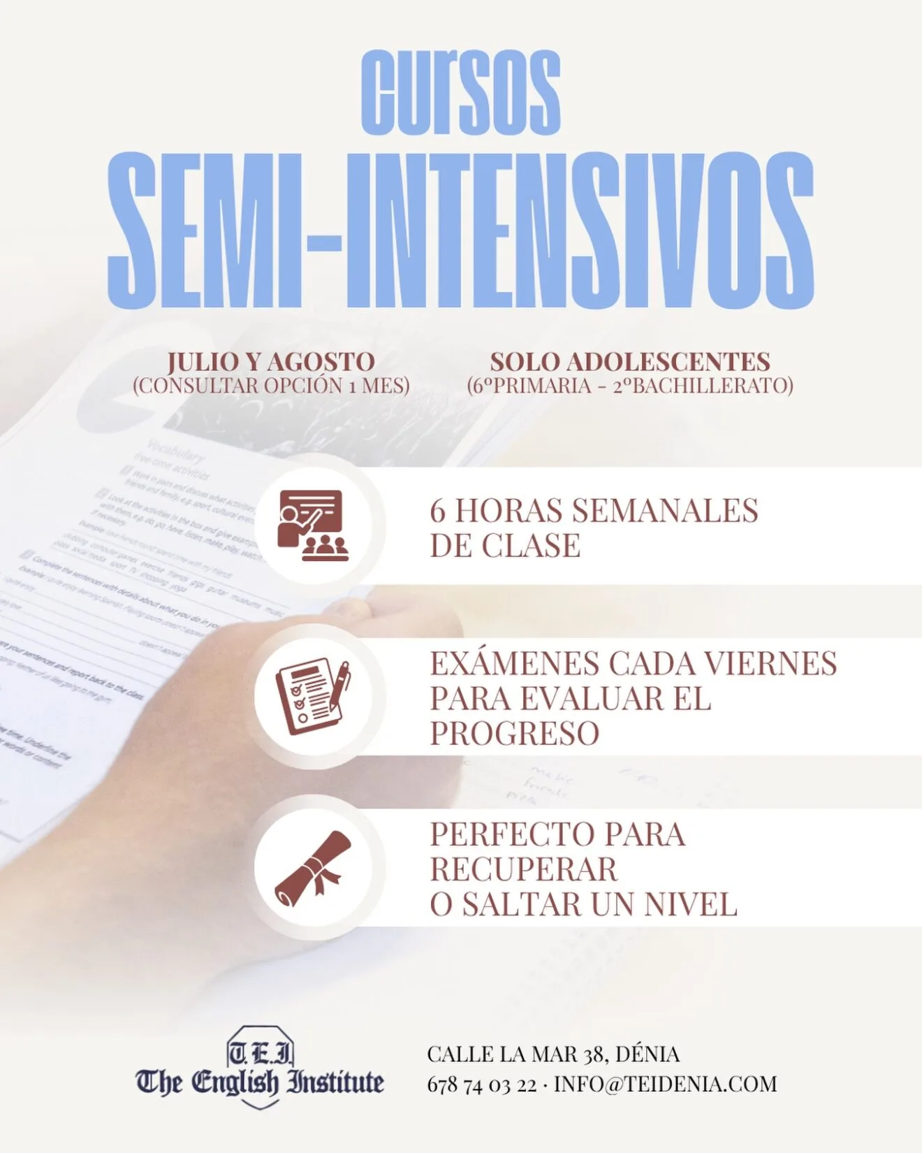 Cursos Semi-intensivos