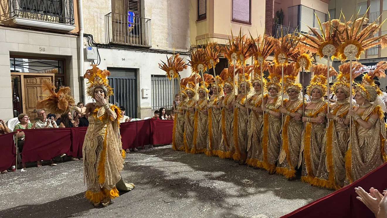 Filà Ha-ben-sahines en la Entrada de Moros y Cristianos de Pego 2026