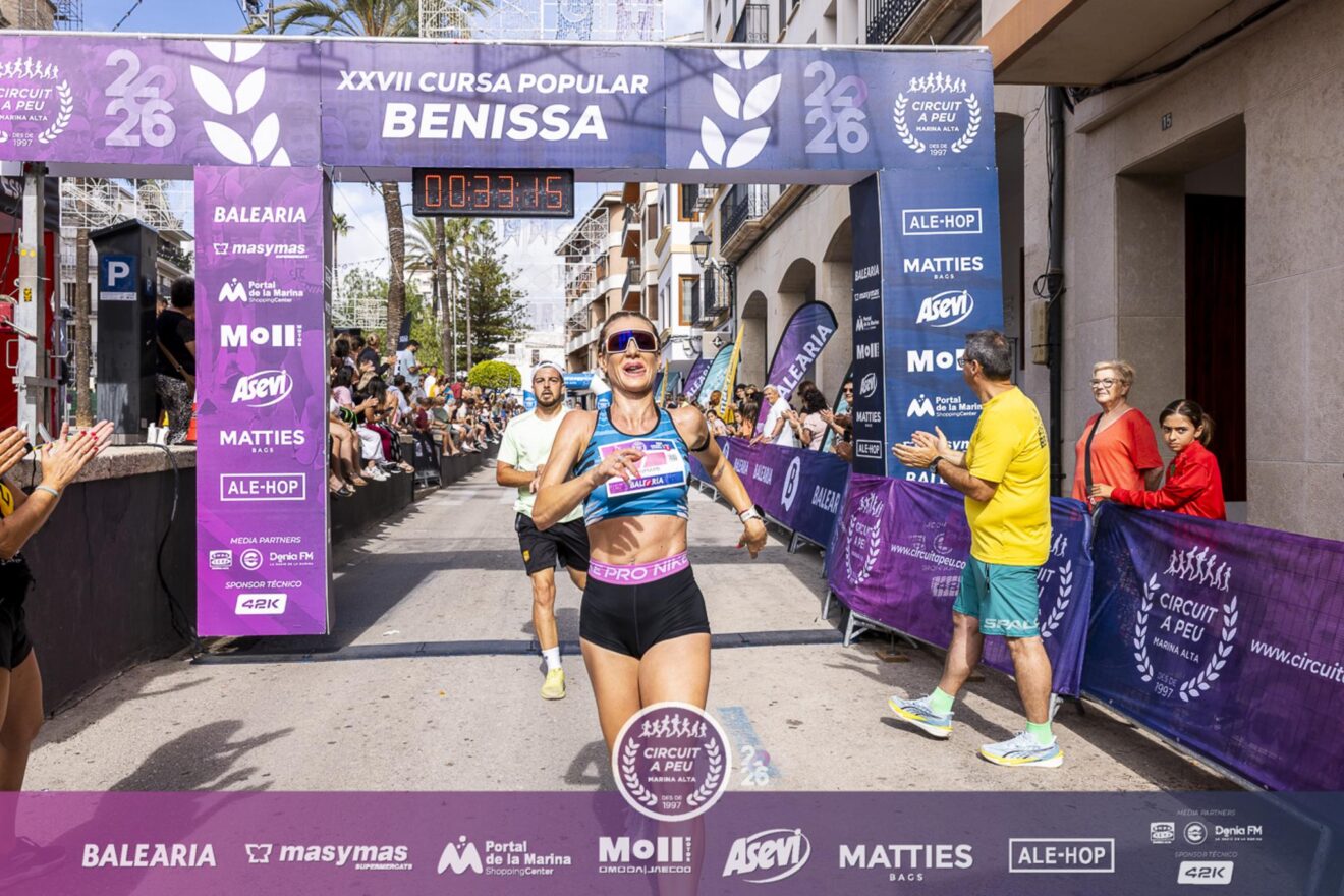 Llegada a meta XXVII Cursa Popular Benissa