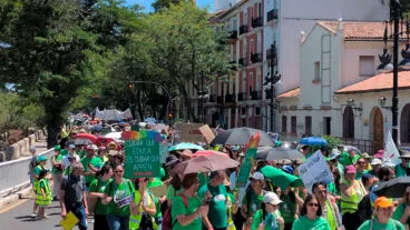 La batalla de las cifras entra en la huelga educativa: un informe de Docents en Lluita defiende que sí hay recursos para mejorar ratios y plantillas 19 manifestacion de docentes en el passeig de la petxina de valencia el 27 de mayo archivo
