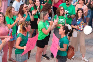 Manifestación en Dénia huelga educación pública 3 junio 01