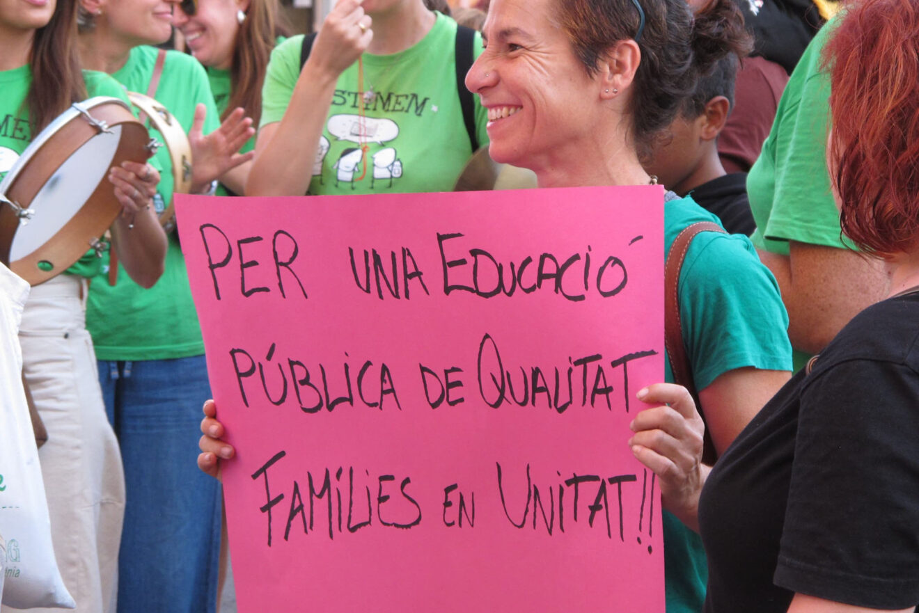 Manifestación en Dénia huelga educación pública 3 junio 14