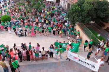 Manifestación en Dénia huelga educación pública 3 junio 16