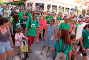 Manifestación en Dénia huelga educación pública 3 junio 21
