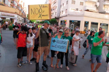 Manifestación en Dénia huelga educación pública 3 junio 26