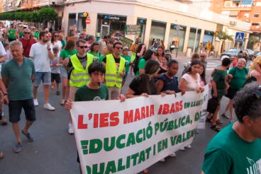 Manifestación en Dénia huelga educación pública 3 junio 35