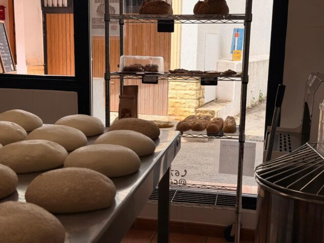 La joven emprendedora de Alcalalí que abrió un humilde obrador de pan de masa madre 4 Imagen: Masas en proceso de fermentación dentro del obrador de Cal Curret