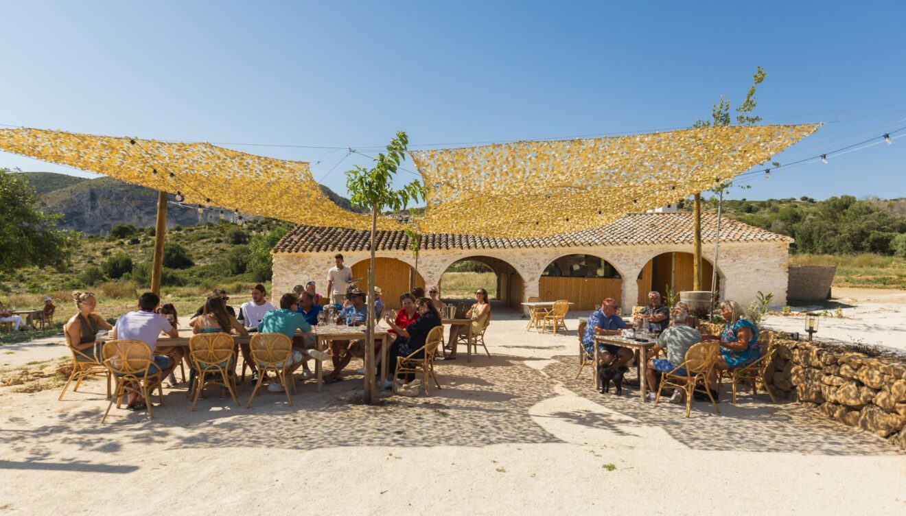 Paisaje de viñedos y riuraus tradicionales donde se ubica el restaurante (2)