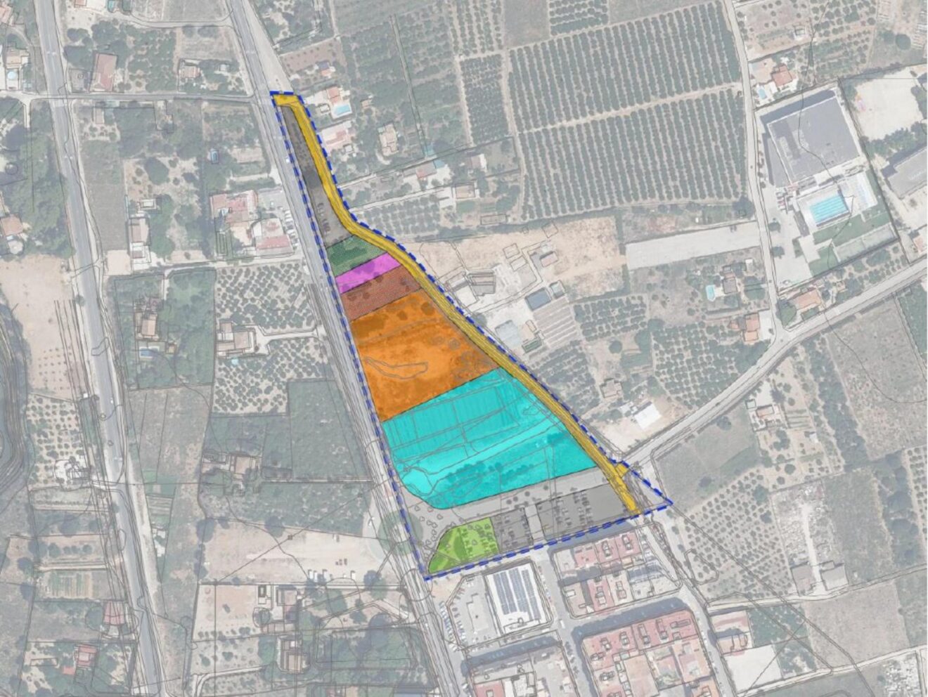 Plano de ordenación del PAI Sector 9A de Ondara