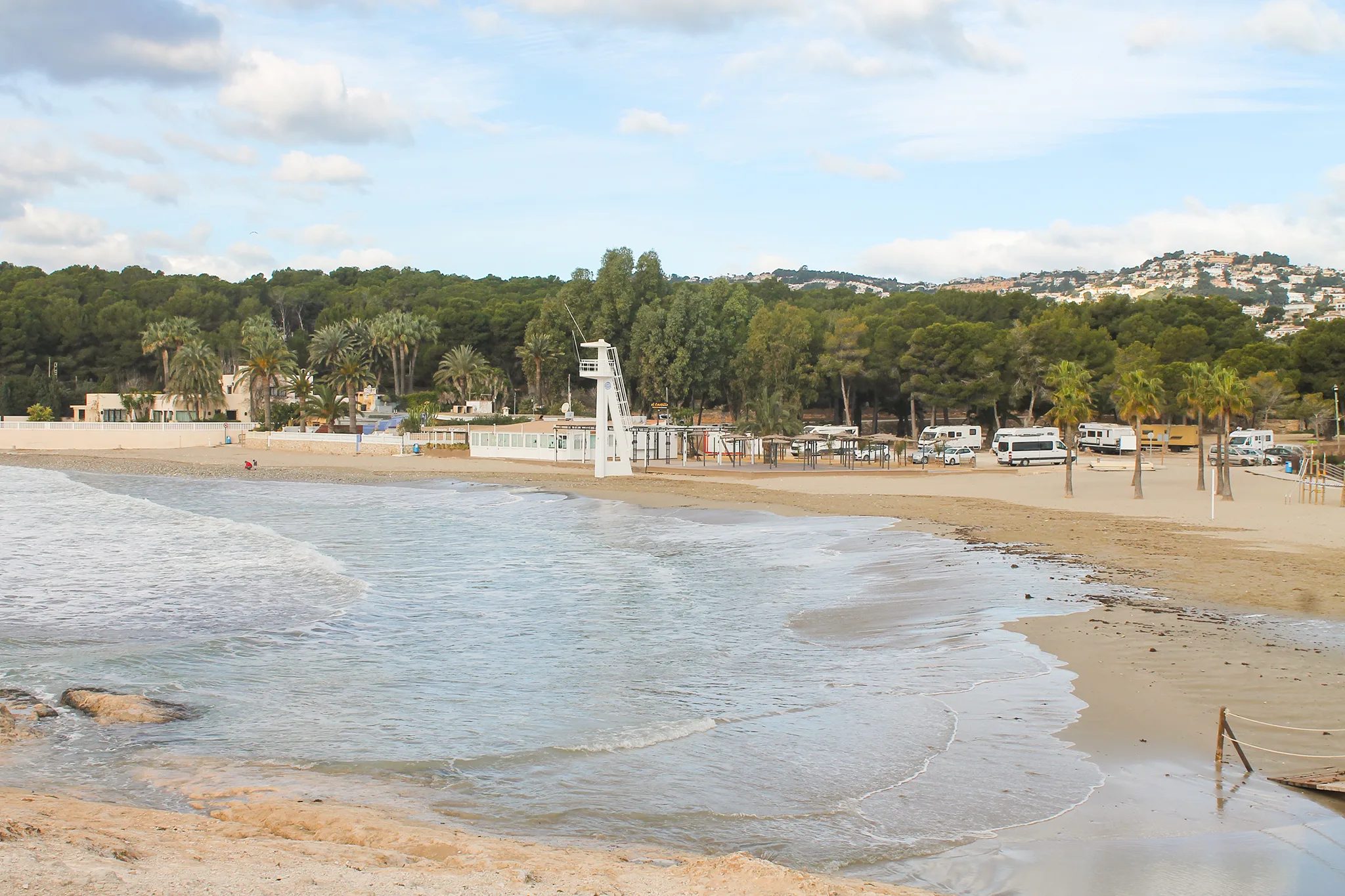 playa de lampolla en moraira archivo