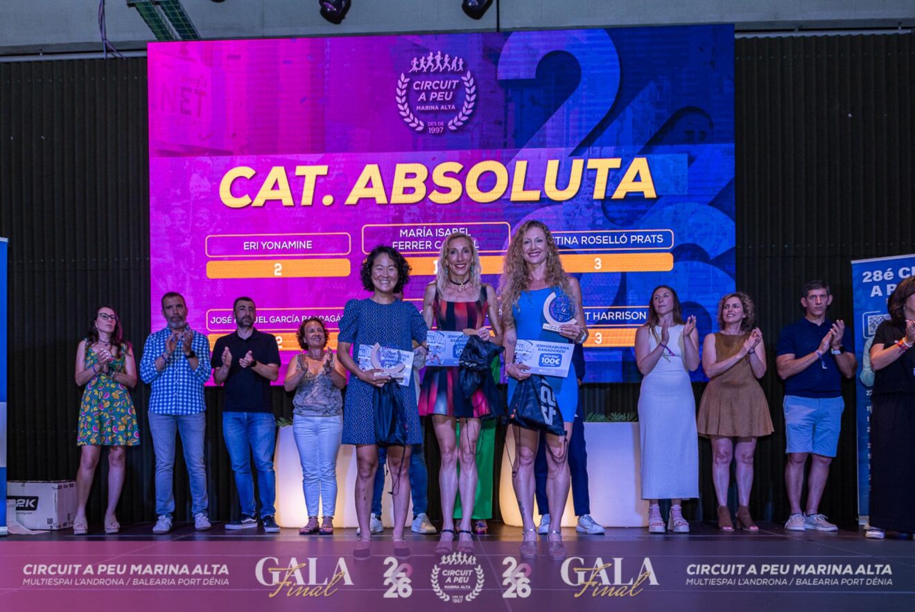 Podio femenino absoluto del Circuit a Peu Marina Alta 2026