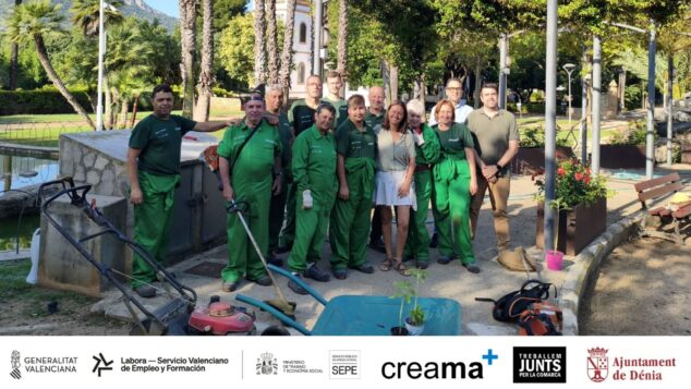 El alumnado del Taller de Empleo de Creama impulsa la mejora de parques y jardines en Dénia 11 visita al taller de empleo de jardineria de creama en denia
