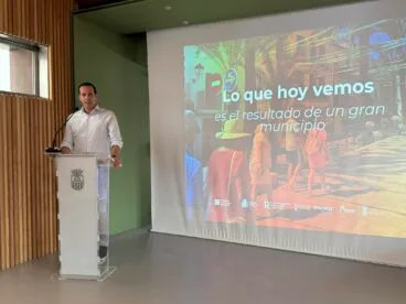 El alcalde Arturo Poquet en la presentación del Plan de Sostenibilidad Turística de Benissa