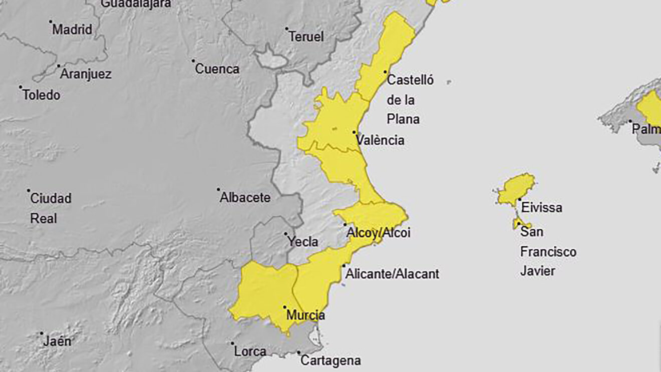 La ola de calor aún no ha terminado: otro aviso de la AEMET en el último golpe a la Marina Alta 2 avisos activos en la comunitat valenciana sabado 25 de julio 2026