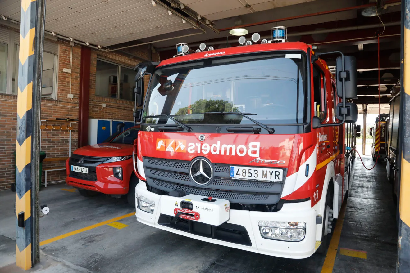 Camión de Bomberos en el retén de Dénia (archivo)