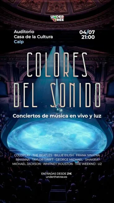 Cartel del concierto ‘Colores del Sonido’ en Calp
