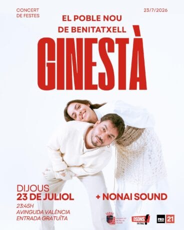 Cartel del concierto de Ginestà en Benitatxell