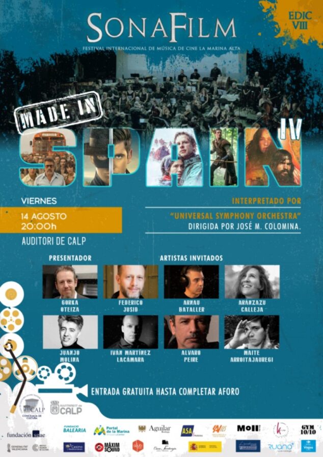 Imagen: Cartel del concierto Made in Spain IV de SONAFILM