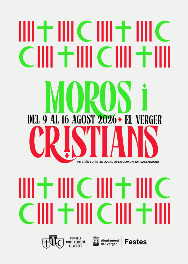 Moros i Cristians del Verger 2026: un cartel de «convivencia» y Cavallers de Segària y Abassies como protagonistas 1 Imagen: Cartel de las Festes de Moros i Cristians del Verger 2026
