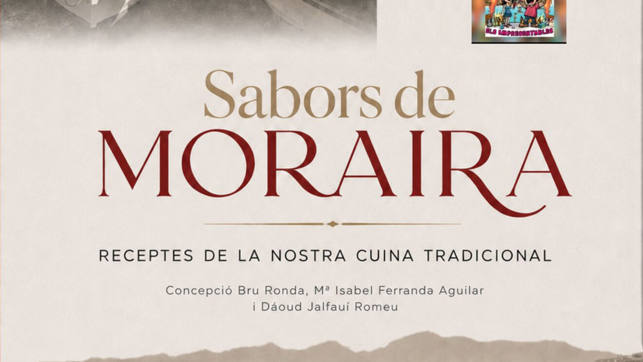 Cartel de presentación del recetario 'Sabores de Moraira. Recetas de nuestra cocina tradicional'