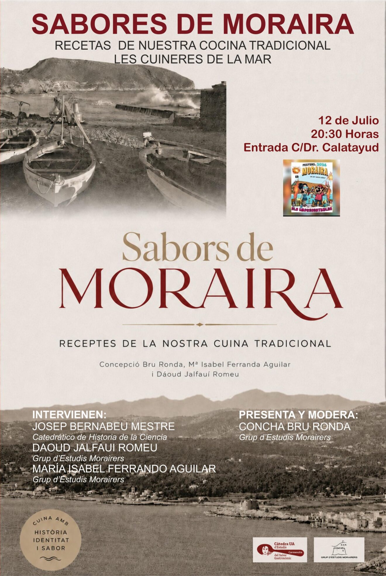 Cartel del evento "Sabores de Moraira"