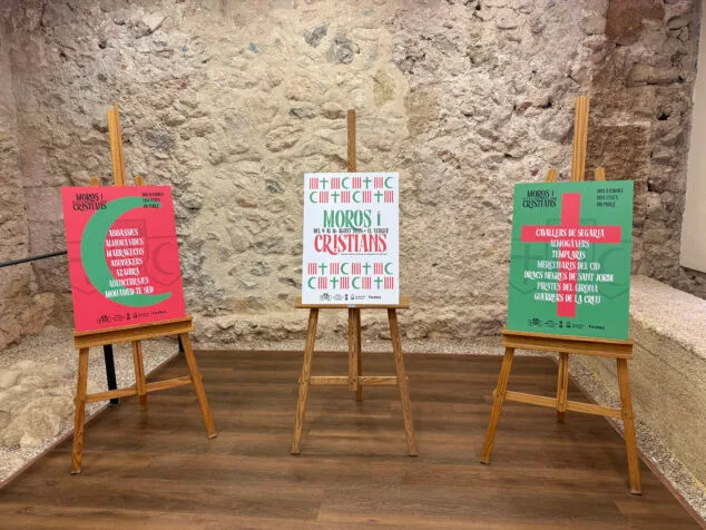 Imagen: Carteles confeccionados para las fiestas de Moros i Cristians del Verger este 2026