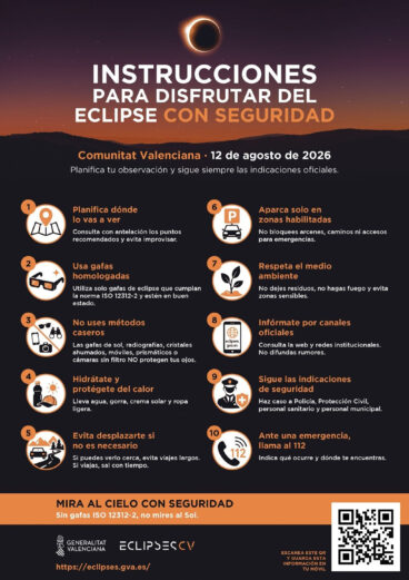 Decálogo de recomendaciones para observar el eclipse solar