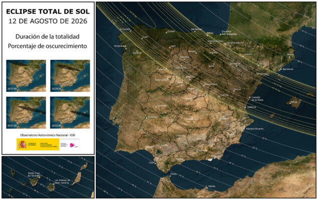 Imagen: Eclipse total de sol 12 agosto 2026 - IGN