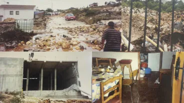 el colapso del deposito de benissa que inundo la partida del collao en 2001