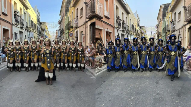 Imagen: Filaes Cavallers de Segària y Abassies del Verger, capitanías de las Festes de Moros i Cristians 2026