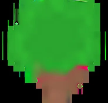 Pixelated tree icon