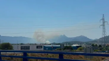incendio en beniarbeig avistado desde ondara
