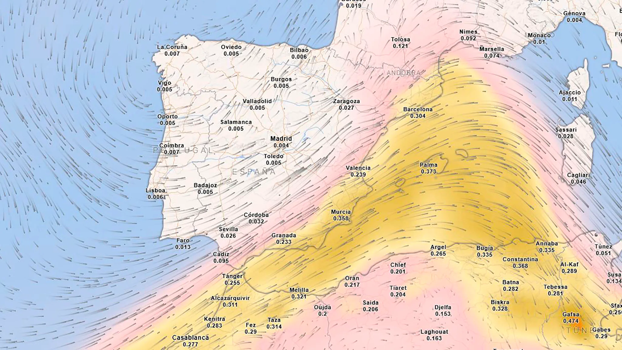mapa de calidad del aire el viernes 24 julio 2026 a las 20 00 horas meteored