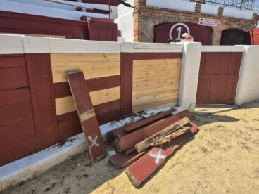 Renovación de la barrera de la Plaza de Toros de Ondara