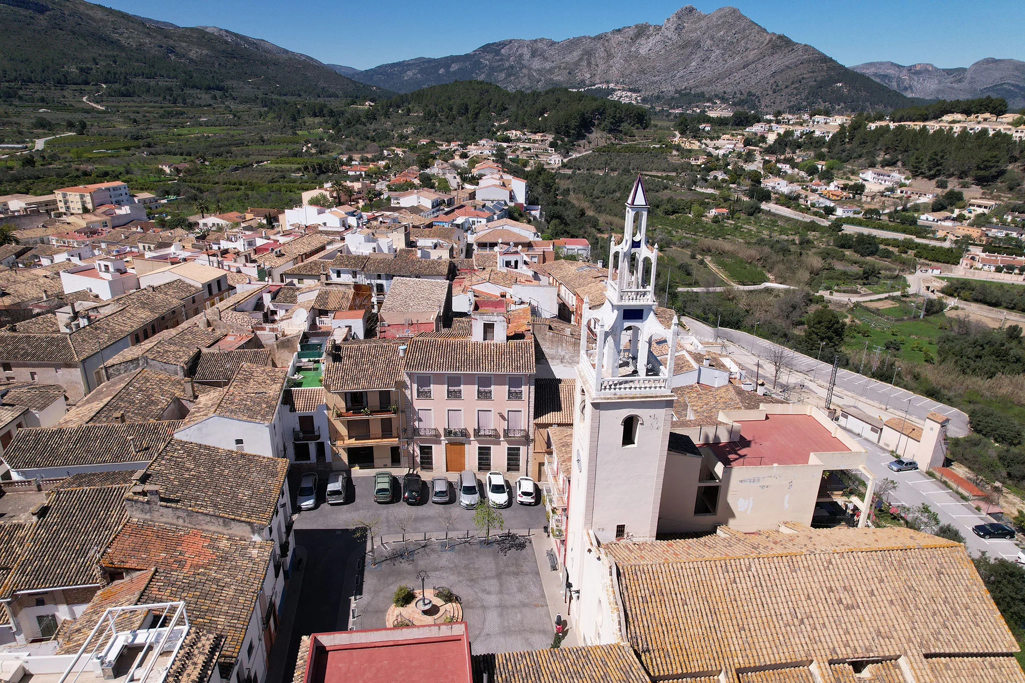 parcent desde el aire
