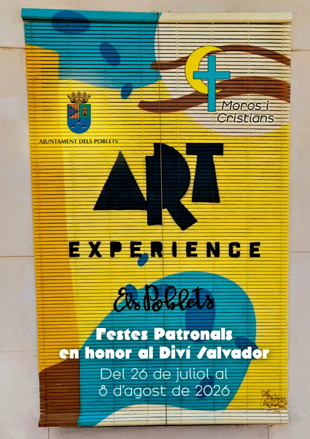 Imagen: Portada de las fiestas patronales de Els Poblets de este año