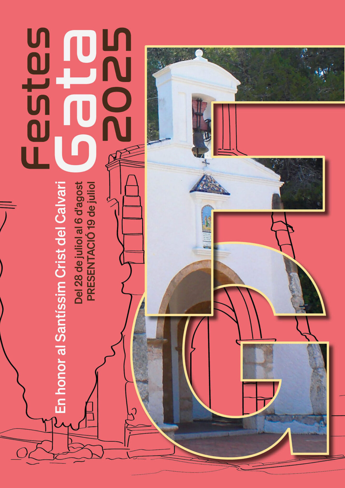 Portada de las fiestas patronales de Gata de Gorgos de 2025