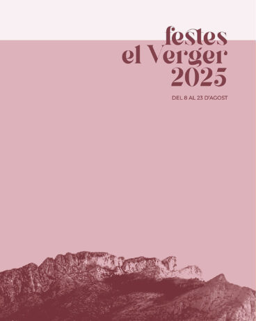 Portada del libro de fiestas patronales de El Verger de 2025