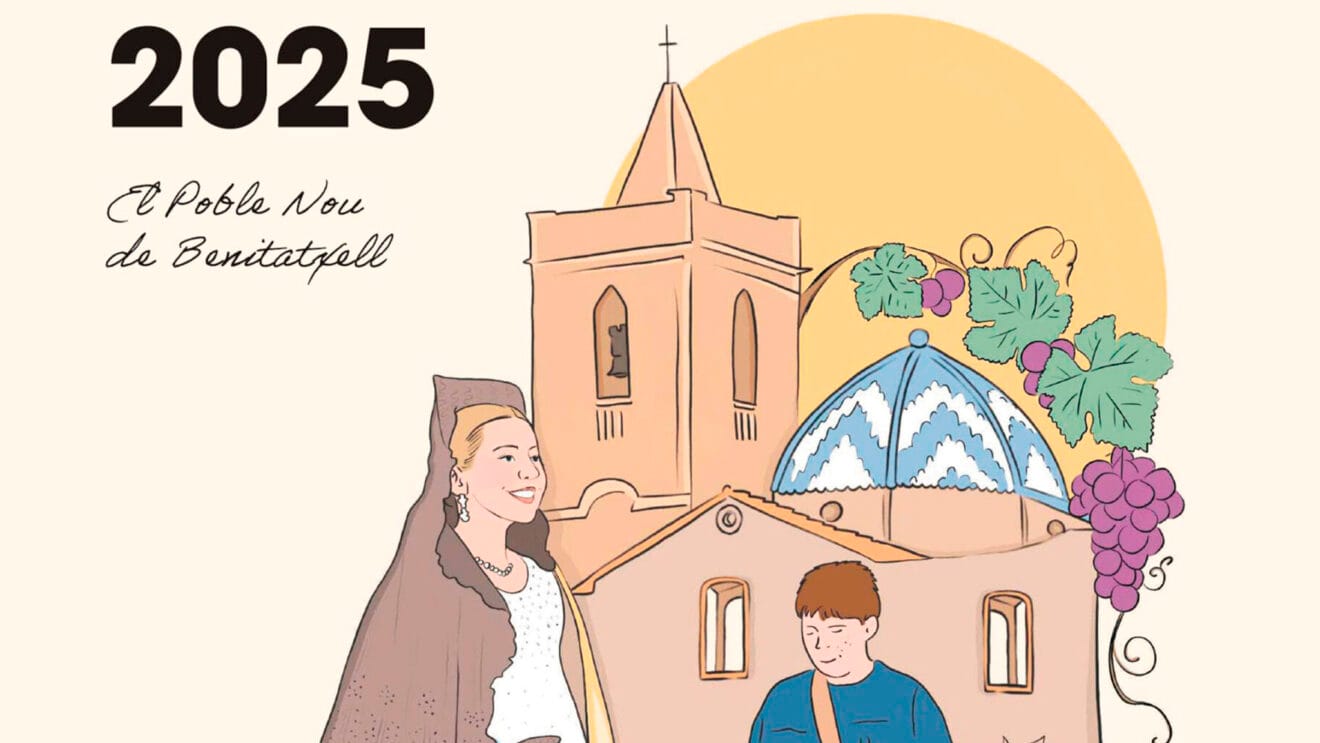 Portada del libro de fiestas patronales en honor a Santa María Magdalena de Benitatxell del 2025