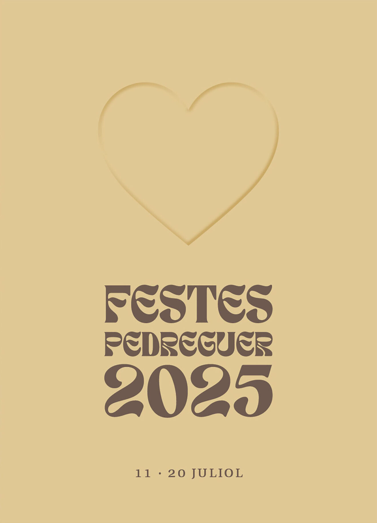 Portada del programa de fiestas patronales de Pedreguer de 2025
