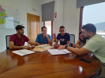 Reunión sobre el proyecto del futuro trinquet municipal de Pego