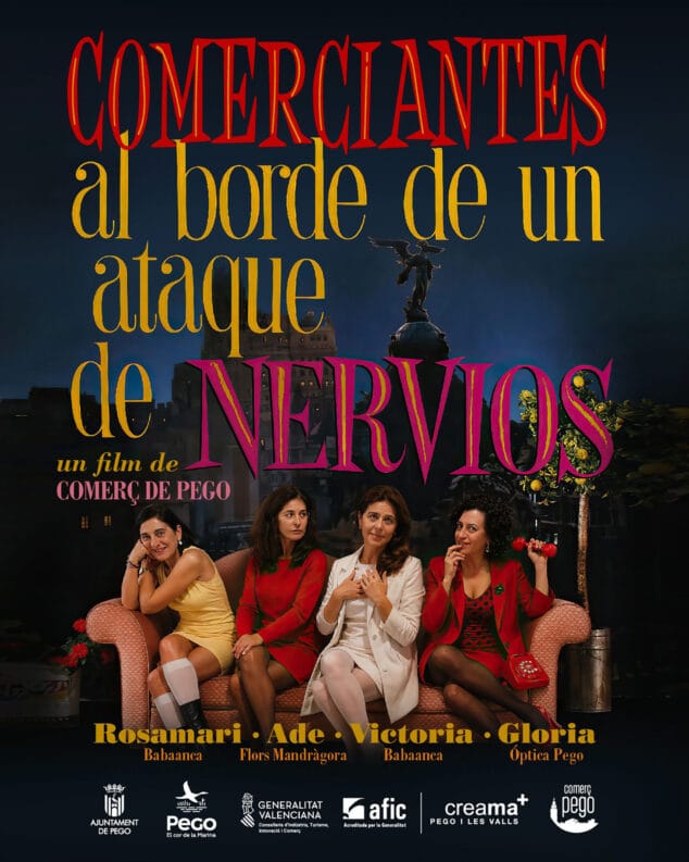 Los comerciantes de Pego, protagonistas «de cine» este verano, recuperan el «Rasca i Guanya» con más de 1.200 premios 2 Imagen: Primer cartel de la campaña 'El comerç de Pego és de cine'