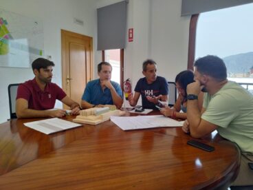 Reunión sobre el proyecto del futuro trinquet municipal de Pego