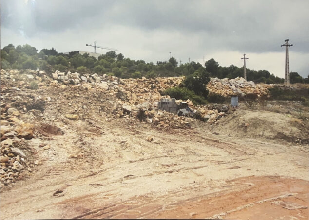 La riada de 4.000 m³ que no vino del cielo: 25 años del colapso del depósito en el Collao de Benissa 4 Imagen: Zona afectada por la rotura del depósito en el Collao de Benissa