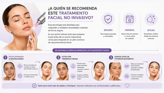 Imagen: ¿A quién se recomienda este tratamiento facial no invasivo?