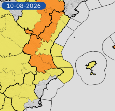 alerta amarilla en la marina alta