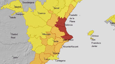 aviso rojo por temperaturas maximas en el litoral norte de alicante el 19 de agosto 2026